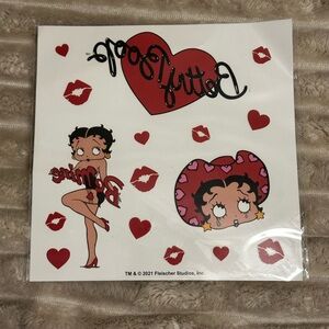 Dolls kill x Betty Boop temporary tattoos Set with Red Hearts